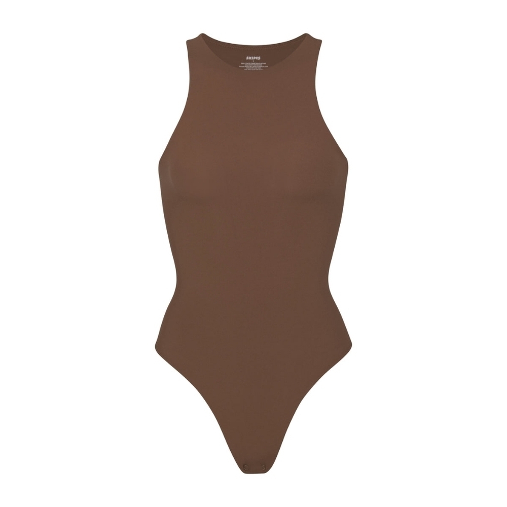 SKIMS Fits Everybody High Neck Bodycon Shape wear Stretch Bodysuit - Women's